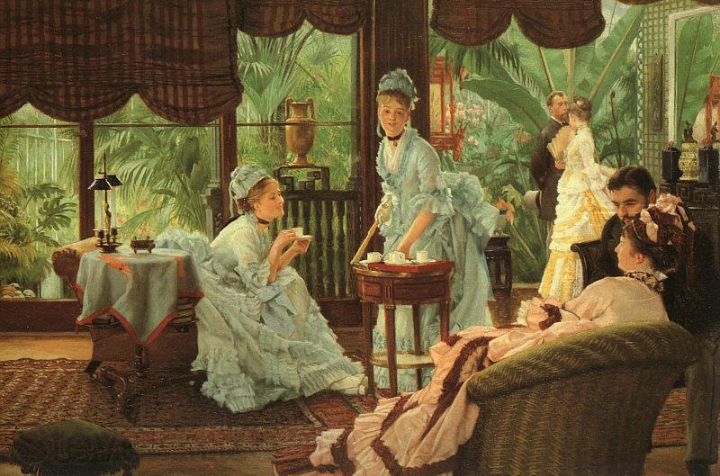 James Tissot In the Conservatory (Rivals)